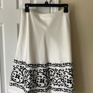 White House Black Market A-Line Midi Skirt